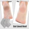 2 Pairs Moisturizing Heel Socks for Dry Cracked Heel Toeless Gel Socks Foot Care Hydration and Repair (Grey, 2 Pairs) view 4
