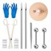 Nipple Piercing KitSterile Body Piercing Tool Set With Piercing Needles Clamp Forceps Nipple Ring Piercing Body Jewelry Kit view 1