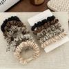 10pcs Women Classic Hair Ties,Small Silk Satin Sruchies for Women Girls,Elastic Hair Bands for Ponytail HolderNeutral Colors Collection, Black Brown Coffee view 4