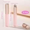 2pcs Pink Silicone Lip Brush With Dust Cap Reusable Makeup Applicator Round Head Portable Brushes With Lids Cosmetic Tools for Lipsticks Lip Balm view 2