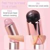 2pcs Pink Silicone Lip Brush With Dust Cap Reusable Makeup Applicator Round Head Portable Brushes With Lids Cosmetic Tools for Lipsticks Lip Balm view 3