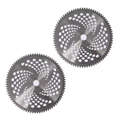 WPHBMMF Tools Replacement Parts 10" x 80T 2 Pcs Replace for Cutter Trimmer Carbide Tip Brush Blades Easy Repairs