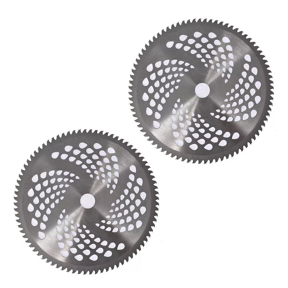 WPHBMMF Tools Replacement Parts 10" x 80T 2 Pcs Replace for Cutter Trimmer Carbide Tip Brush Blades Easy Repairs