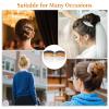18 Pcs French Side Hair Twist Comb Set, Plastic Twist Decorative Combs Lightweight 11/23 Teeth Hair Comb Clips Women Haircomb Clip for Bridal Wedding Veil Accessories (Black, Transparent, Brown) view 4