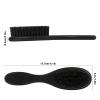 2 Pcs Hair Brush, Barber Brush, Slick Back Brushes Beard Fade Styling Comb Kit with Soft Bristles, Neck Duster Cleaning Brushes for Men, Cutting Shaving Accessories Grooming Tools with Handle (Black) view 4