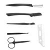 CALLARON Women Dermaplane Razor Set Eyebrow Trimmer Tweezers Comb Scissors Shaper Makeup Tools Accessory Compact Easy to Hold Black view 1