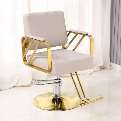 Barber Chair Salon Chair for Hair Stylist Hair Chair for Barbershop 360 Swivel Salon Styling Spa Beauty Salon Equipment Beauty for Women Man Barbershop Home,Beige