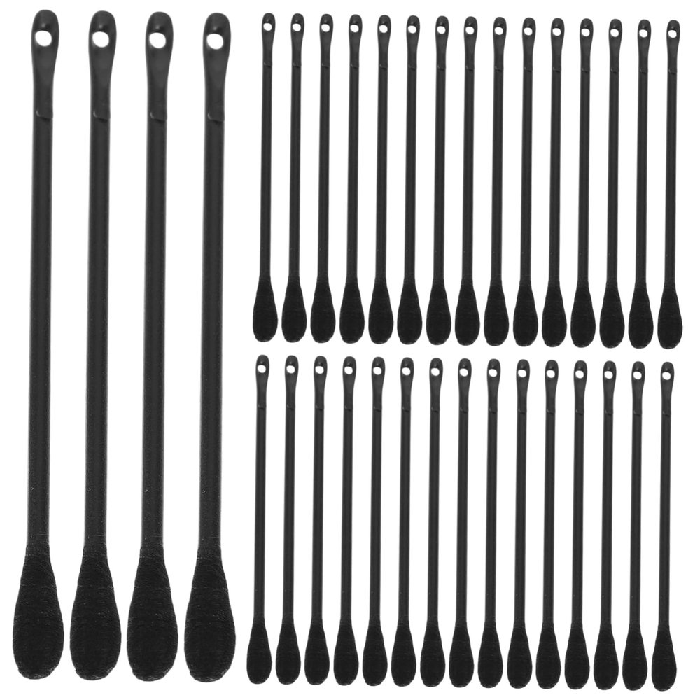 VICASKY 100pcs Disposable Blackhead Removal Tools Double-Headed Scraper Sticks Cotton Swabs for Safe and Gentle Blackhead and Closed Comedone Removal Portable Facial Cleaning Tools