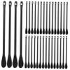 VICASKY 100pcs Disposable Blackhead Removal Tools Double-Headed Scraper Sticks Cotton Swabs for Safe and Gentle Blackhead and Closed Comedone Removal Portable Facial Cleaning Tools view 1