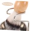 DEARMAMY Men's Stainless Steel Shaving Brush Set Bowl and Grooming Tools Ergonomic Handle for Comfortable Shaving Elegant Packaging for Personal Care view 3