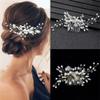 Bridal Tiara For Women Pearl Rhinestone Hairband Gold Wedding Headpiece Vintage Hair Bride Prom Party A2 view 2