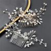 Bridal Tiara For Women Pearl Rhinestone Hairband Gold Wedding Headpiece Vintage Hair Bride Prom Party A2 view 3