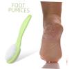 Beaupretty 2pcs Dual-Sided Foot Exfoliator Ergonomic Handle for Dead Skin Removal Hanging Foot Scrubber Tool for Home and Travel Use Pumice Stone and Brush Combination view 3