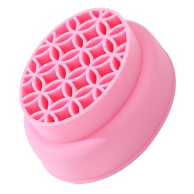 Beatifufu Makeup Brush Cleaning Bowl Drying Holder Silicone Makeup Sponge Compact Organizer for Brushes and Sponges