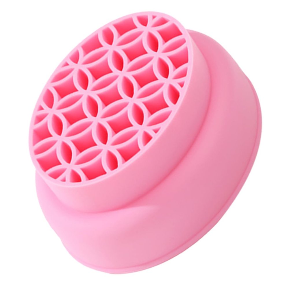 Beatifufu Makeup Brush Cleaning Bowl Drying Holder Silicone Makeup Sponge Compact Organizer for Brushes and Sponges