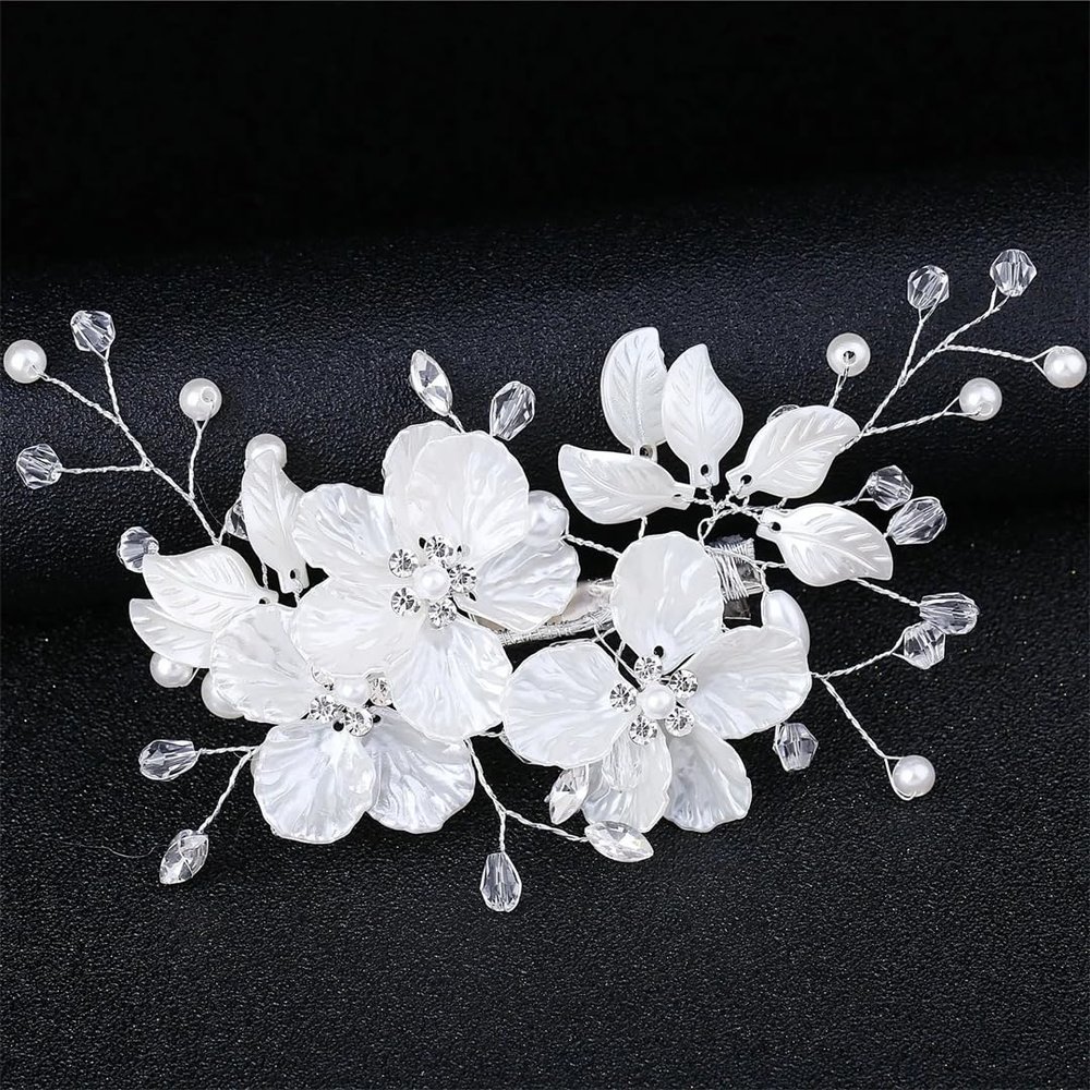 Bridal Tiara For Women Pearl Rhinestone Hairband Gold Wedding Headpiece Vintage Hair Bride Prom Party A3