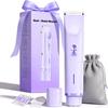 Bikini Trimmer for Women, 2-in-1 Painless Bikini Shaver with Ceramic Blade, Dual-Head Electric Shaver, Ipx7 Waterproof for Shower & Travel, Womens Electric Razor for Armpit Leg Body Facial, Purple view 1