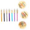 PartyKindom 7pcs Handheld Clean Brush for Deep Cleaning Nose Face Skin Safe Lightweight Facial Cleansing Tools Light view 4