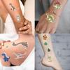 10 Sheets Luminous Tattoos for Teens, Mixed Styles Temporary Tattoos Stickers with Dinosaur for Boys and Girls, Glow Party Supplies, Cute Decorations view 3