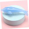 Beaupretty 4pcs Nail Brush for French Tip Cleaning Polish Dolphin Shaped Nail Tools Soft Bristles Manicure Brush Random Color view 4