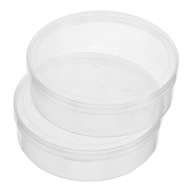 Beaupretty 2pcs Travel Makeup Containers Round Powder Puff Storage Box Case Makeup Organizer Travel Case