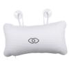 Bathroom Bath Pillow with Suction Cups, Built-in PVC Air Bags, White view 1