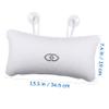 Bathroom Bath Pillow with Suction Cups, Built-in PVC Air Bags, White view 2