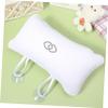 Bathroom Bath Pillow with Suction Cups, Built-in PVC Air Bags, White view 4