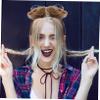 NOLITOY 2pcs Wig Headband Fake Elastic Hair Donut Wow Accessory Buns Cover Extensions Girl Curling Stylish Thick Bobby Women for Ponytail Wedding Headdress High Temperature Wire view 4