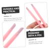 Beaupretty 2pcs Engraving Pen Professional Cuticle Pusher Dead Skin Remover Manicure Tools for Nail Care Pink view 2