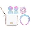 Lilly Pulitzer Self Care Kit, Spa Gift Set for Women with Spa Headband, 2 Face Wash Pads, 2 Wristbands, and Scrunchie (Summer Serenade) view 1