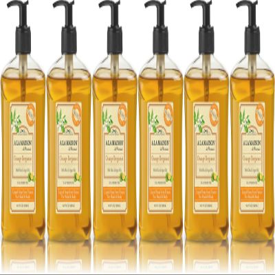 A LA MAISON Orange Bergamot Natural Hand Wash Made with Essential Oils - Biodegradable, Plant-Based, Vegan, Cruelty-Free 16.9 Fl Oz, 6 Pack