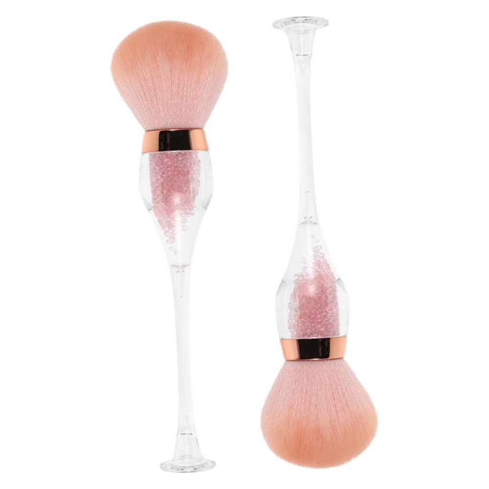 Beaupretty 2pcs Nail Dust Brush Soft Bristles for Gentle Cleaning Portable Manicure Tool for Home Salon Use Versatile Nail Art Makeup Brush for Powder Removal