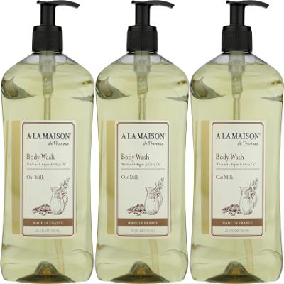 A LA MAISON Oat Milk Body Wash 25.36 Fl Oz, 3 Pack