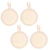 4Pcs Natural Loofah Face Exfoliator Scrubber, Organic Loofah Facial Scrubber, Luffa Sponge Pads for Bath Shower Makeup, Exfoliating Face Brush for Women Girls Deep Cleaning Dead Skin view 1