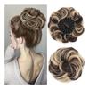 Bun, Synthetic Messy Bun Extensions,Fluffy Chignon, Bird's Nest Design, Retractable Wavy for Women(Gold) view 2