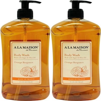 A LA MAISON Orange Bergamot Body Wash 25.36 Fl Oz, 2 Pack
