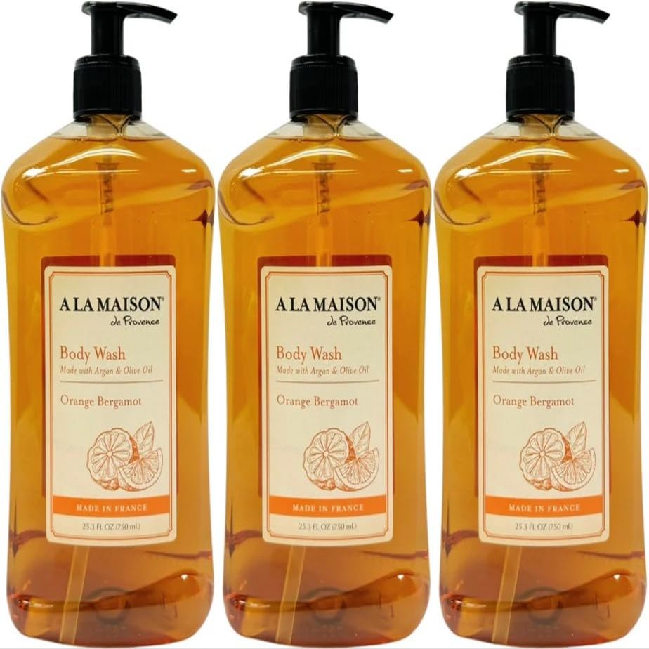 A LA MAISON Orange Bergamot Body Wash 25.36 Fl Oz, 3 Pack