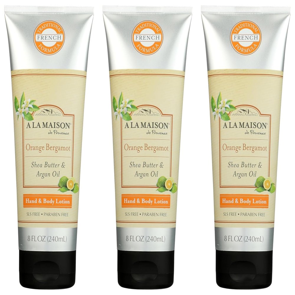 A LA MAISON Orange Bergamot Body Lotion 8 oz, 3 Pack