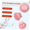 GALPADA Ceramic Travel Jar Screw Lid for Herbal Powder 200ml Refillable Cream and Ointment Storage for Home and On-the-Go Use view 3