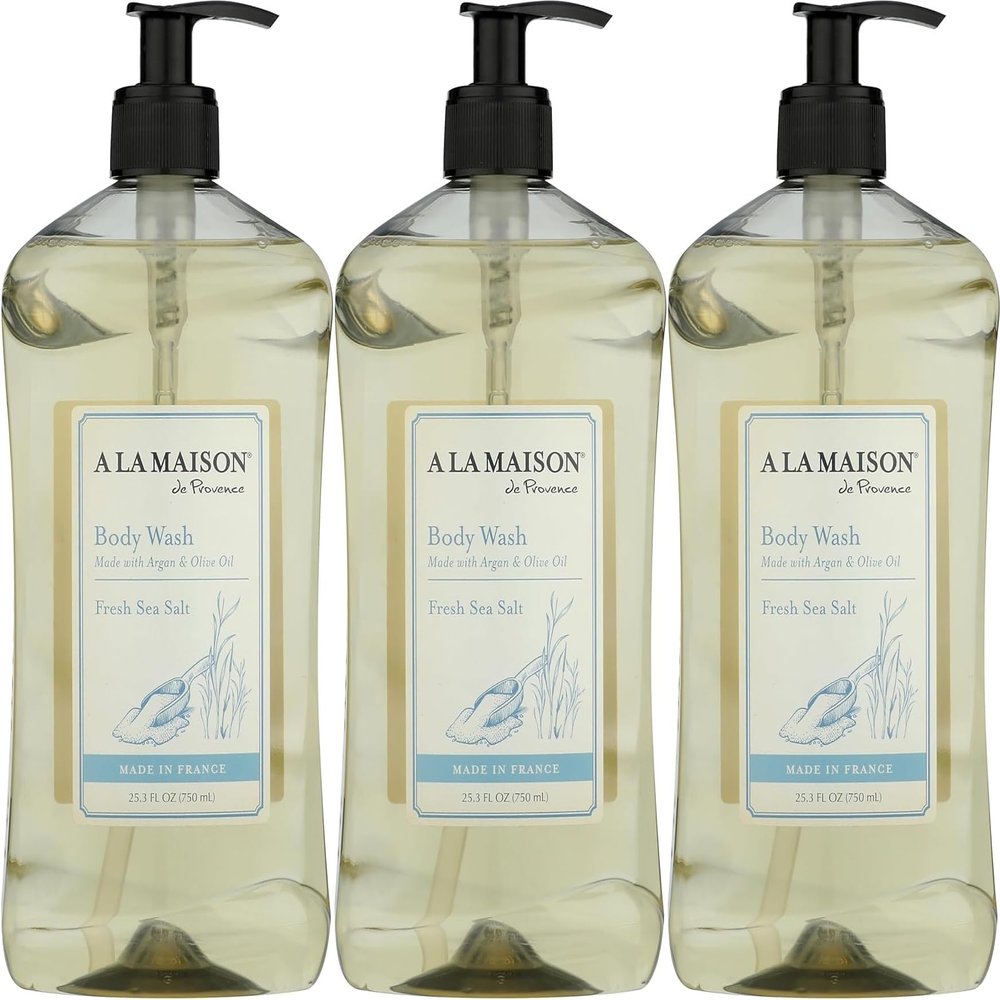 A LA MAISON Fresh Sea Salt Body Wash 25.36 Fl Oz, 3 Pack