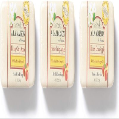 A LA MAISON Honeycrisp Apple Bar Soap 8.8 Fl Oz, 3 Pack