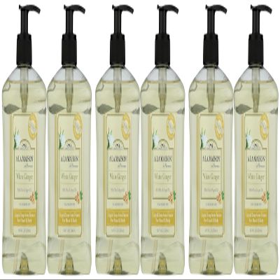A LA MAISON White Ginger Natural Hand Wash Made with Essential Oils - Biodegradable, Plant-Based, Vegan, Cruelty-Free 16.9 Fl Oz, 6 Pack