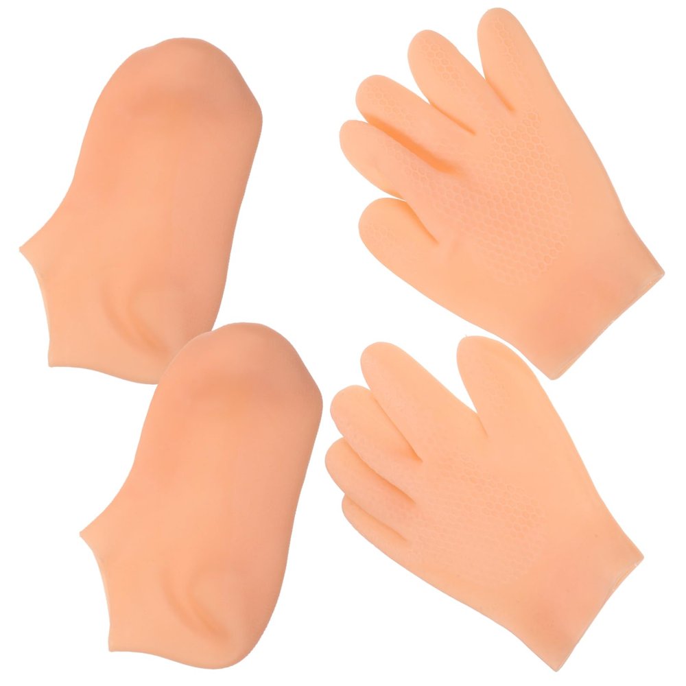 CALLARON Sun Protection Gloves Moisturizing Gloves for Women Overnight Dry Hand Care Elastic Socks Hand Mitts