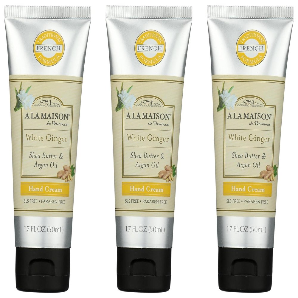 A LA MAISON White Ginger Hand Cream 1.7 oz, 3 Pack