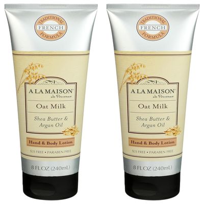A LA MAISON Oatmilk Body Lotion 8 oz, 2 Pack