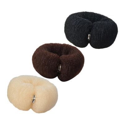 Baluue 3pcs Hair Bun Making Hairbands Comfortable Nylon Material for Quick Hairstyling