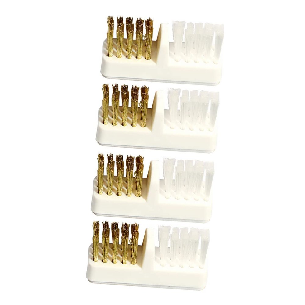Beaupretty 4pcs Copper Wire Cleaning Brush for Nail Drill Multi-functional Nail Dust Remover Brush for Salon and Home Use Ergonomic Design for Easy Cleaning