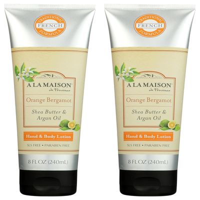 A LA MAISON Orange Bergamot Body Lotion 8 oz, 2 Pack