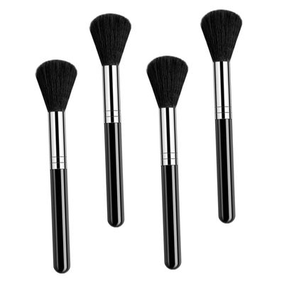 PartyKindom 4 Pcs Nail Dust Brush Set Fingernail Cleaning Scrubber for Nail Art Soft Bristles Ergonomic Handle for Home Salon Use